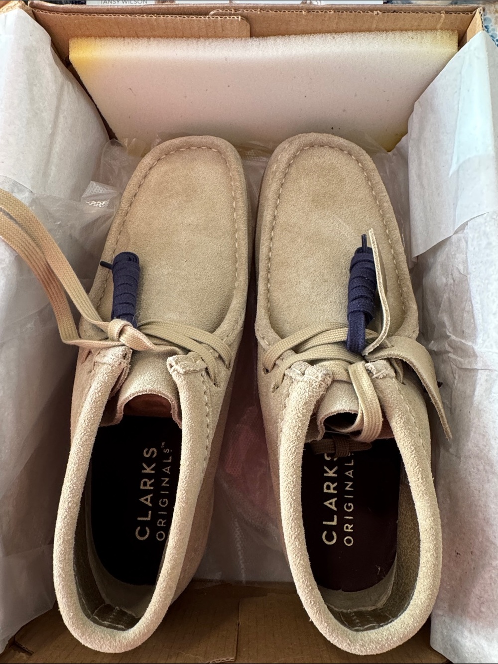 Clarks Suede Chukka Boots - Tan Laces